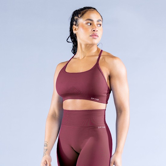 Dámské Sportovní Podprsenky Dfyne Dynamic Backless Vínové | LCUYHRA-63